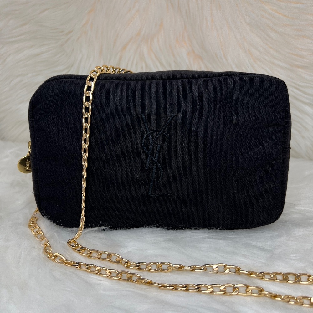 YSL Saint Laurent Canvas Camera Style Bag